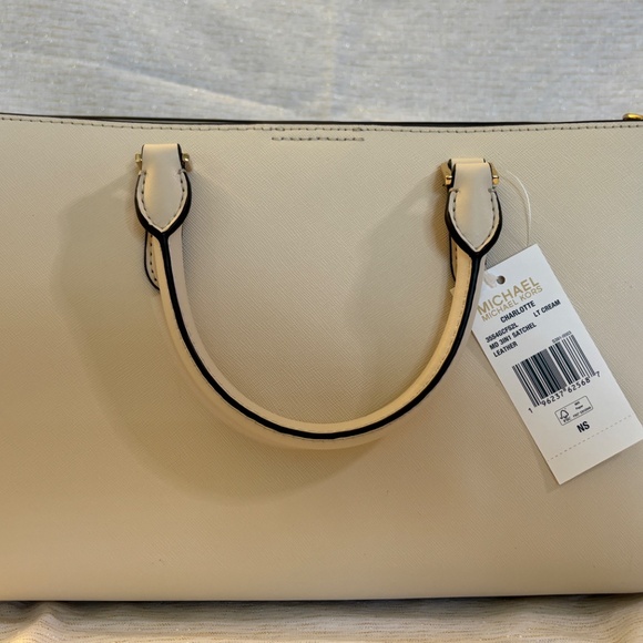 Michael Kors Charlotte Medium Saffiano Leather 2 in 1 Tote Bag - Picture 8 of 14